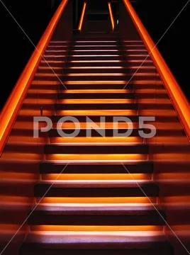 Zollverein colliery, light installation of the stairs
