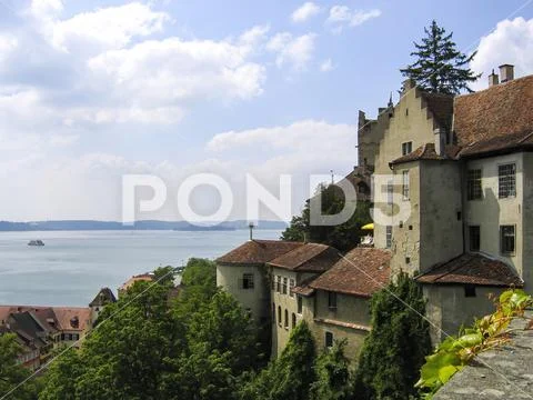 Castle over Meersburg with Lake Constance
