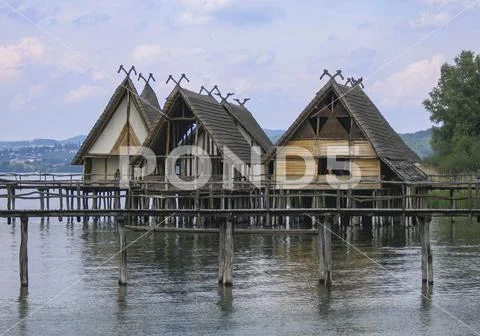Unteruhldingen stilt houses on Lake Constance