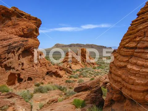 Sandstone formation in the Valley of Fire, Nevada, USA