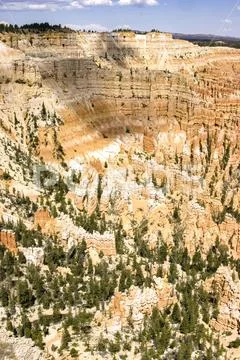 Landscape and formations in Bryce Canyon