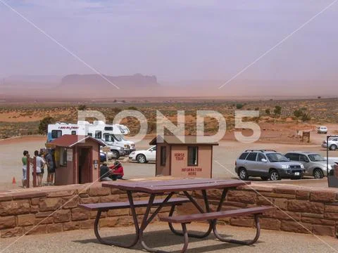 Sandstorm in Monument Valley, Arizona