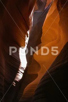 Play of light in Upper Antelope Canyon