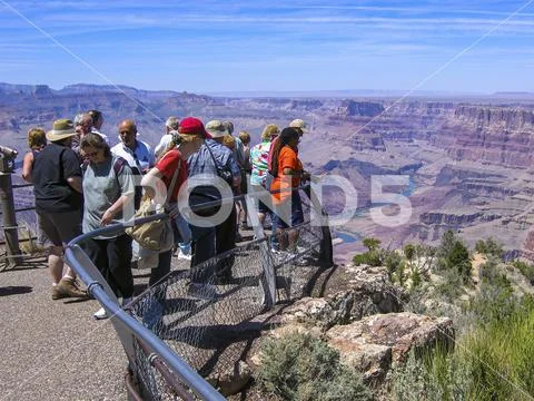 Tourists in the Grand Canyon, Arizona