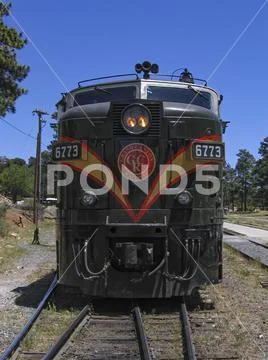 Gran Canyon Railways locomotive in Grand Canyon Village