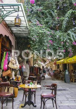 Shopping street for tourists in Kos town