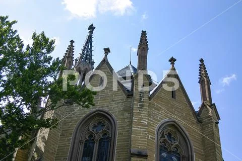 Gothic castle chapel at Hohenzollern Castle