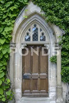 Gothic door at Hohenzollern Castle