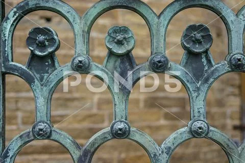 Forged fence with ornaments, Hohenzollern Castle