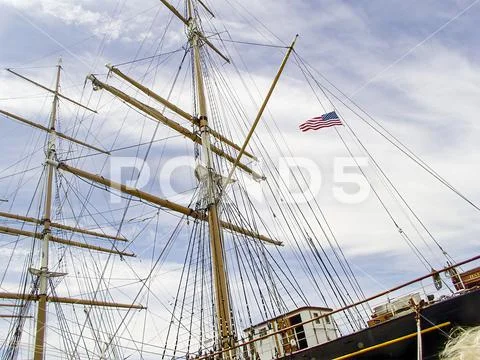 Masts and rigging from the sailing ship Balclutha