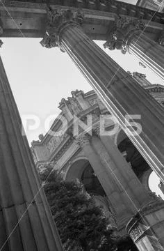 Palace of Fine Arts black and white detail shots