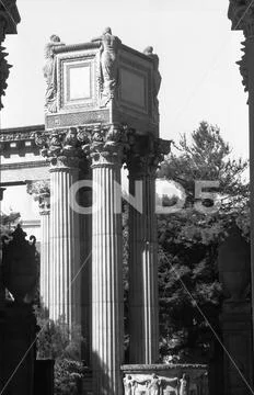 Palace of Fine Arts black and white detail shots