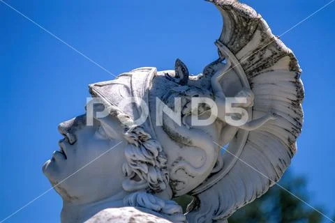 Head Archilles statue, Achilleion, Corfu