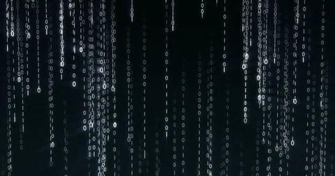 0-1 data matrix created in cyberspace Stock Footage 102708053