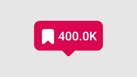 0 to 1 Million Save Counter Animation with Bookmark Icon and Digital Display Stock Footage 341852728