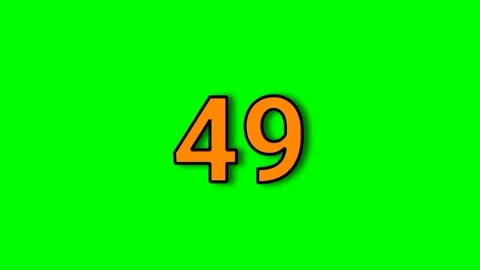 0 to 100 fast countdown green screen video Stock Footage 322914300