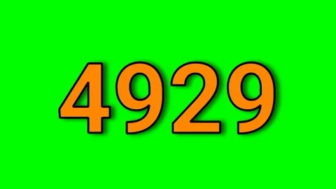 0 to 10000 fast countdown green screen video Stock Footage 322913999