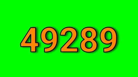 0 to 100000 fast countdown green screen video Stock Footage 322914026