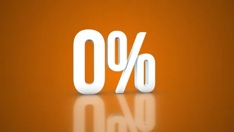 0% 3D Text spinning on an orange background. 360 Looped video. 4K Видео 276684218