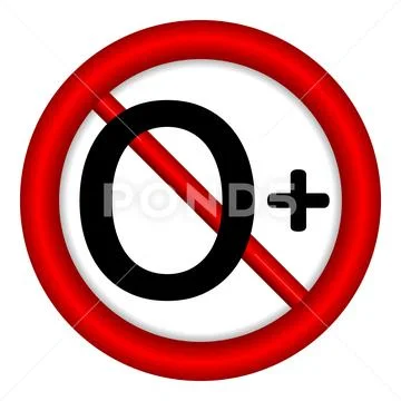 0 age restriction sign. Stock Illustration