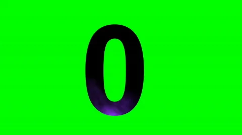 "0" Chromakey Green Screen Animated Fire Snow Water Explosion Lettering Vidéo 133076