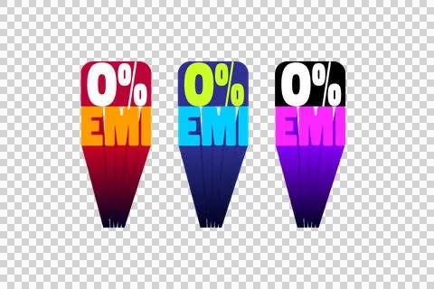 0% Emi vector design isolated transparent background Ilustração Stock