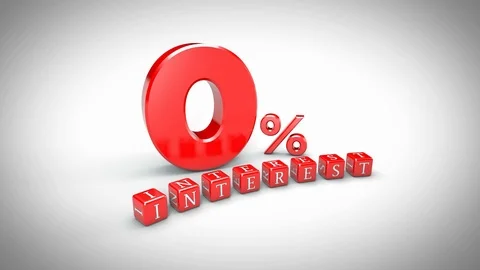 0% Interest 3D Animation Vídeo Stock 94434644