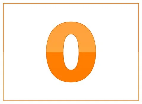 0 vector font, made of dark and light orange colors. For letter logo, brand l イラスト素材