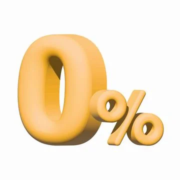 0 zero commission special offer banner template in yellow Stock Illustration