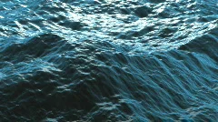 Ocean waves are gently and slowly rolling in the afternoon sun (Looping, Hight D