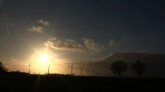 Windenergy Germany Sunset Timelapse