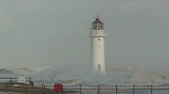 Lighthouse in huge storm 1080i