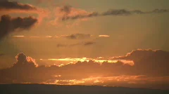 Beautiful timelapsed sunrise through the clouds (Hight Definition)