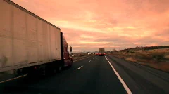 Trucks on Highway / Arizona