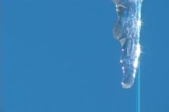 EXTREME CLOSE-UP ICICLE DRIPPING