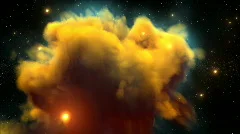 Eagle nebula zoom through animation graphic with Matte