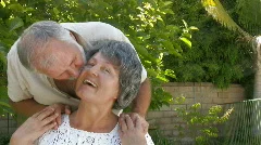 Happy senior couple hugging - Version 4