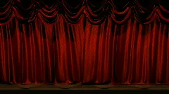 Red Satin Brocade Curtains