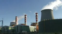 Chimneys of nuclear power plant