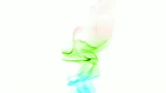 colorfull smoke with white background  loop