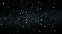 Flying Through a Starfield, Spinning (25fps)