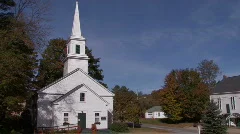 Stock Video of New Hampshire: Country Church in Marlow