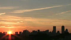 Boston Skyline Time Lapse Sunrise 