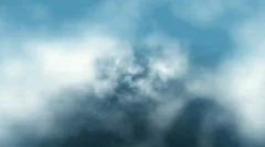 Clouds fly trough loop