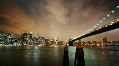 Brooklyn Bridge & Stylish Clouds - HD time lapse v2
