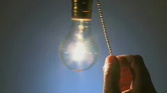 Hanging light bulb cu switched on 4b