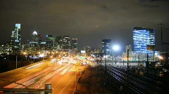 Philadelphia Skyline with Traffic