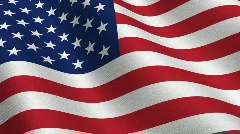 USA flag - seamless loop