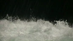 Close-up of Water splashing at bottom of waterfall (High Definition)