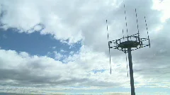 cell tower and clouds timelapse